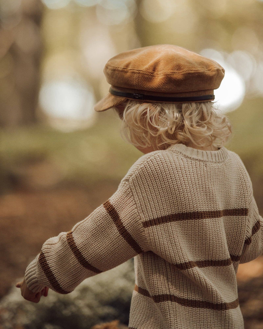 Beige & Brown Stripe Sweater