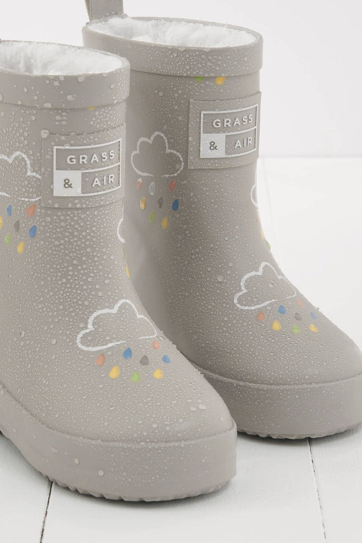 Wellie Boots Grey Colour Changing Kids Wellies