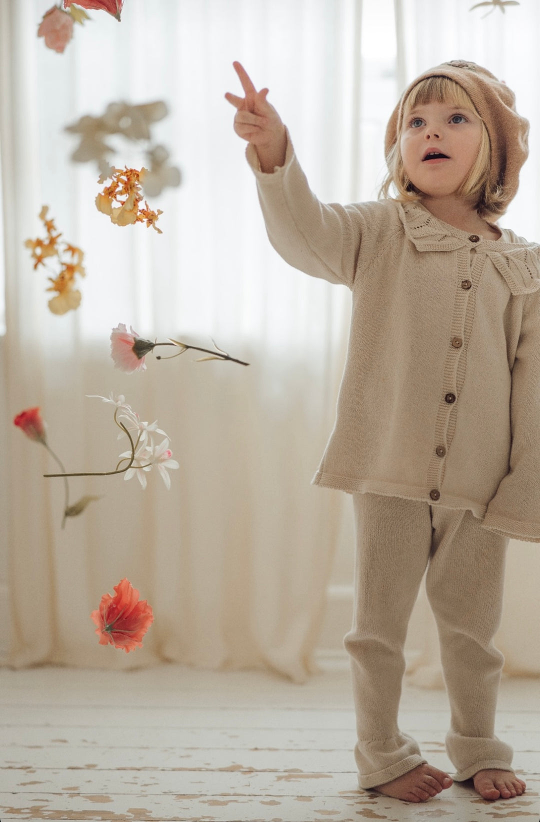 Beige Cardigan Organic Cotton