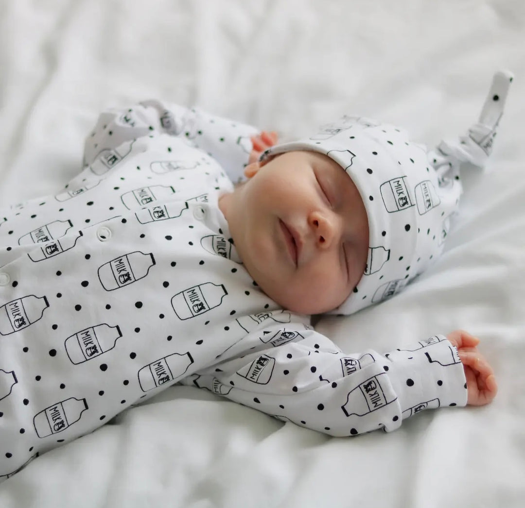 Milk Bottle Cotton Sleepsuit