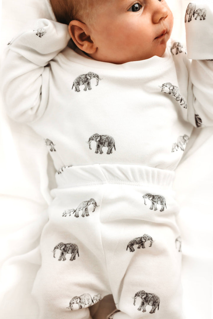 Organic bamboo Baby Elephant Pyjamas