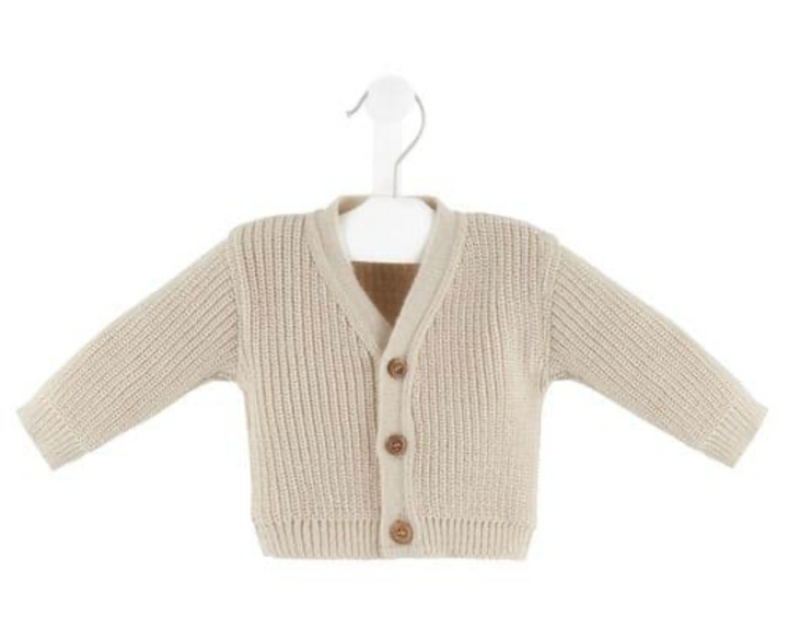 Beige Knitted Cardigan