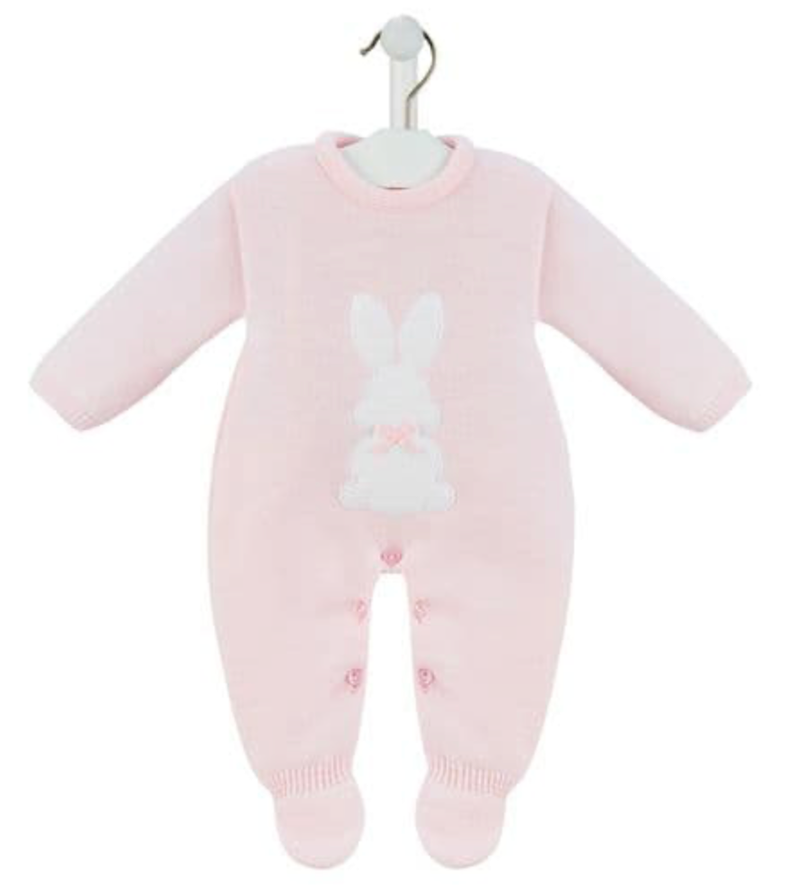 Pink Knitted Bunny Onesie