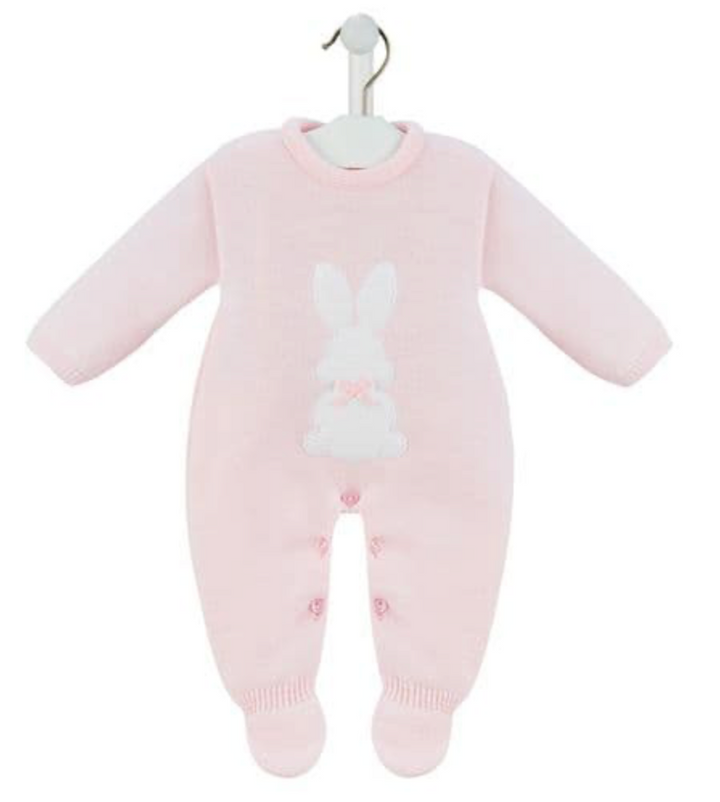 Pink Knitted Bunny Onesie