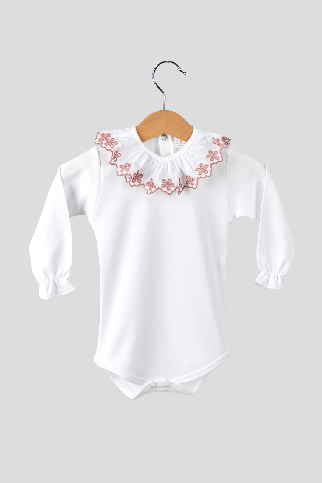 Cotton Embroidered Collar Bodysuit