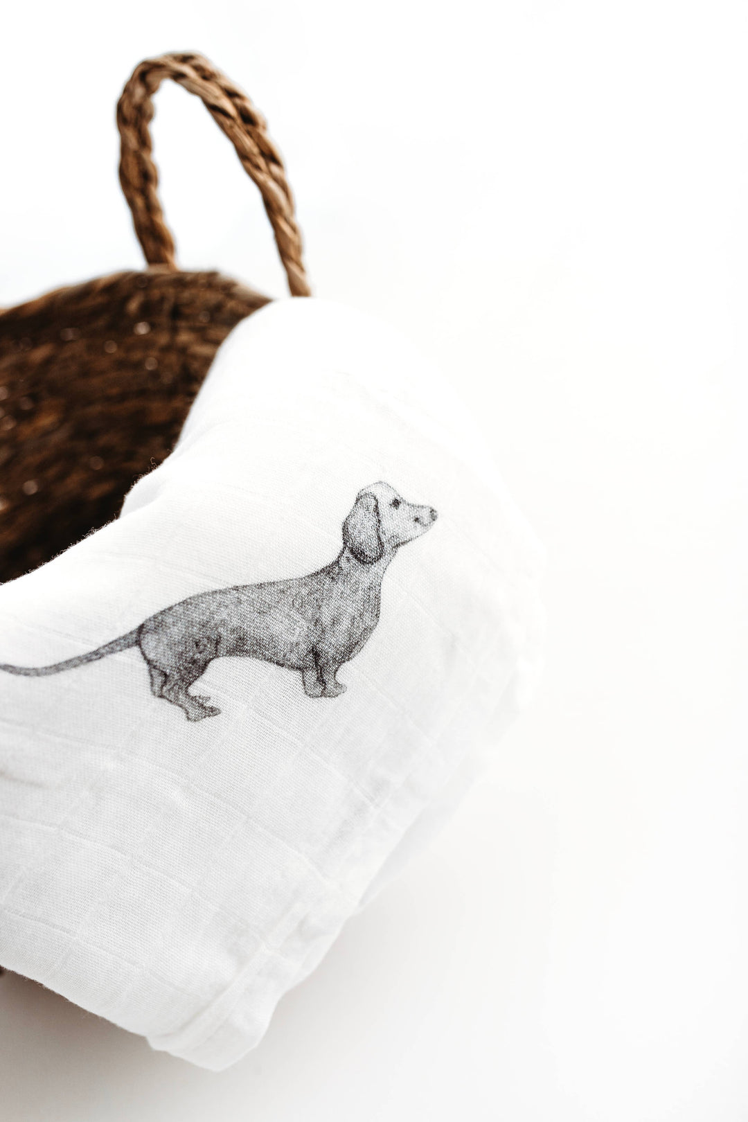 Dachshund Muslin Blanket